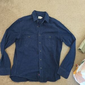 Men's Blue Button-Up Shirt